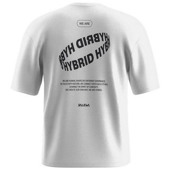 Koszulka męska Salewa EAGLE HYBRID LOOSE biała 00-0000029106_0060