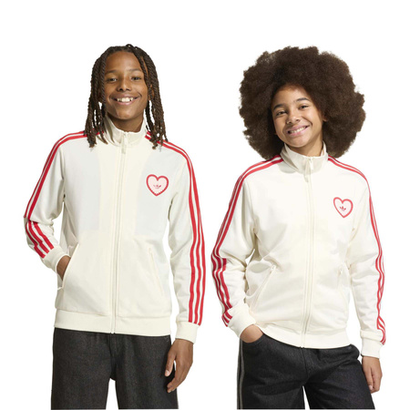 Bluza dresowa dziecięca adidas FIREBIRD beżowa KT0836