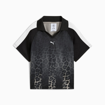 Koszulka damska Puma T7 LEO LUXE RELAXED FOOTBALL JERSEY czarna 63349901