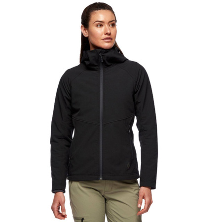 Bluza z kapturem damska Black Diamond ELEMENT czarna AP7440250002