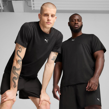 Koszulka treningowa męska Puma TAD ESSENTIALS HEATHER CAT czarna 52592001