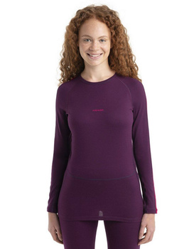 Longsleeve termiczny damski Icebreaker ZONEKNIT 200 bordowy IB0A56HD940
