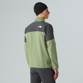 Polar męski The North Face GLACIER FULL ZIP zielony NF0A89JGDKI