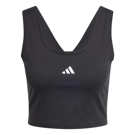 Top sportowy damski adidas ESSENTIALS SMALL LOGO czarny JE1321