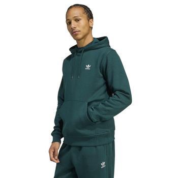 Bluza z kapturem męska adidas ESSENTIALS zielona JZ3589
