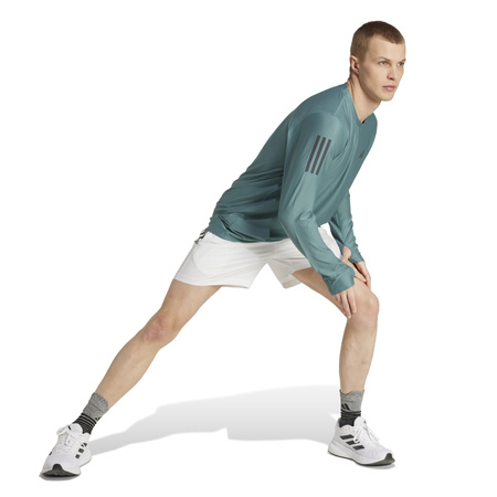 Longsleeve do biegania męski adidas OWN THE RUN turkusowy KC2208