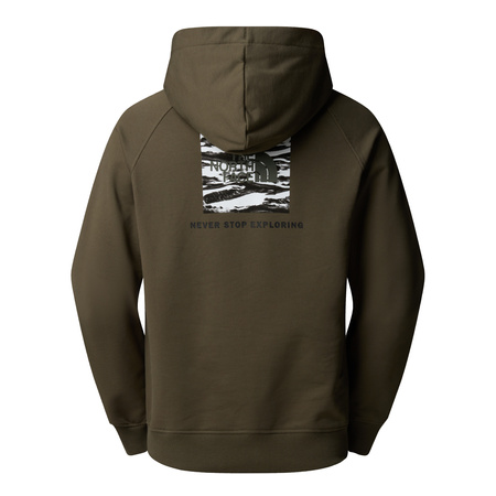 Koszulka męska The North Face BOX NSE EDGR OF LIGHT INFILL RAGLAN zielona NF0A8E3KFA4