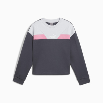 Bluza dziewczęca Puma POWER CREW FL szara 68178769