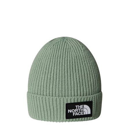 Czapka zimowa dziecięca The North Face LOGO BOX CUFFED zielona NF0A8CGUBQ1