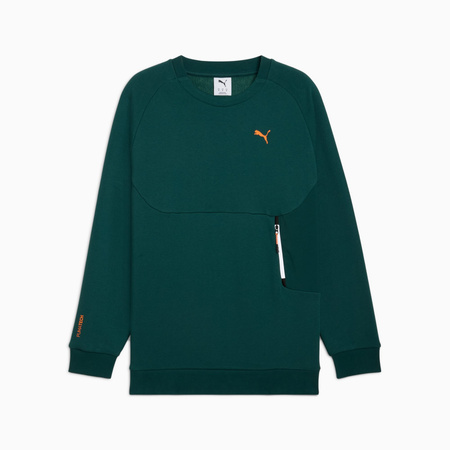 Bluza męska Puma PUMATECH RELAXED CREW FL zielona 63343675