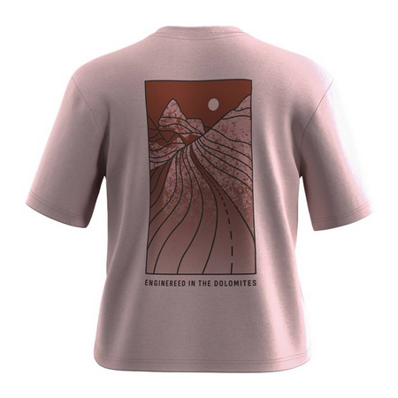 Koszulka damska Salewa EAGLE SUNSET LOOSE różowa 00-0000029107_6590