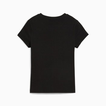 Koszulka damska Puma WARDROBE ESS RIBBED SLIM czarna 62976601