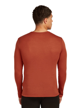 Longsleeve termiczny męski Icebreaker 175 EVERYDAY pomarańczowy IB1044830BA