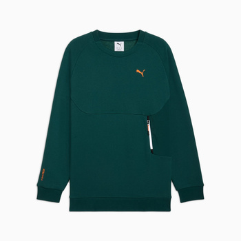 Bluza męska Puma PUMATECH RELAXED CREW FL zielona 63343675