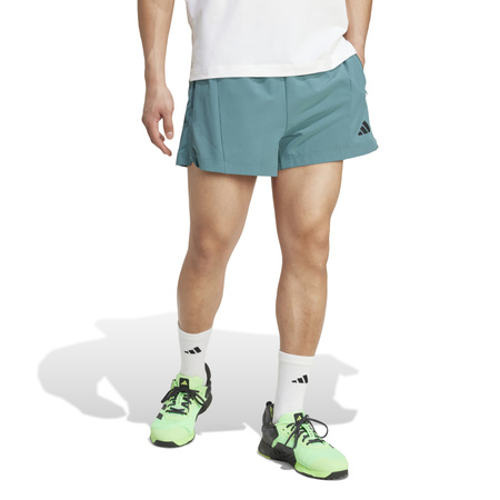 Spodenki treningowe męskie adidas POWER turkusowe JZ6243