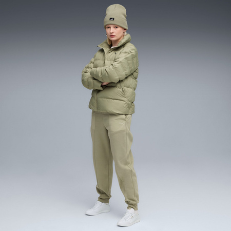 Spodnie dresowe damskie Puma HER COMFORT HIGH-WAIST FL CL zielone 68815482