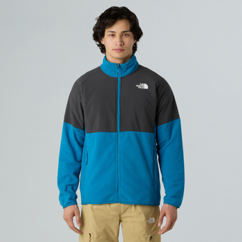 Polar męski The North Face GLACIER FULL ZIP niebieski NF0A89JGDLE