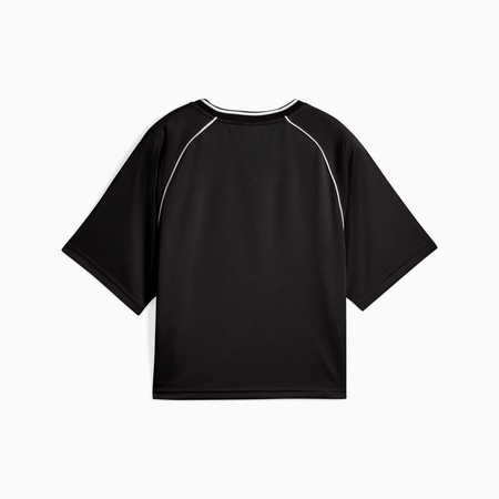 Koszulka damska Puma ESS RELAXED CROPPED FOOTBALL JERSEY czarna 68811401
