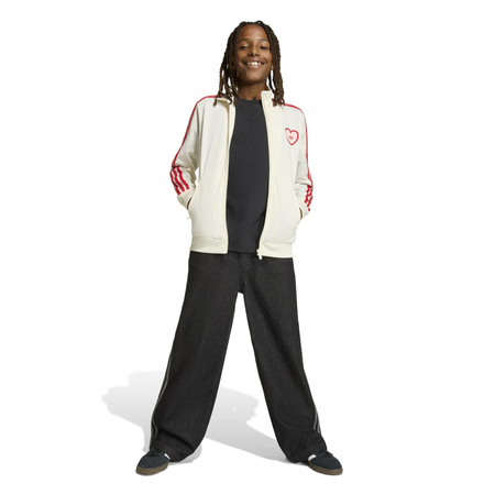 Bluza dresowa dziecięca adidas FIREBIRD beżowa KT0836