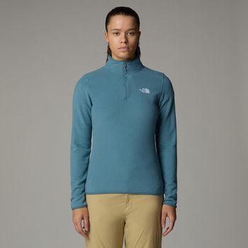 Polar damski The North Face 100 GLACIER 1/4 niebieski NF0A855M422
