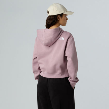 Bluza z kapturem damska The North Face ESSENTIAL CROP fioletowa NF0A89EXD2Q