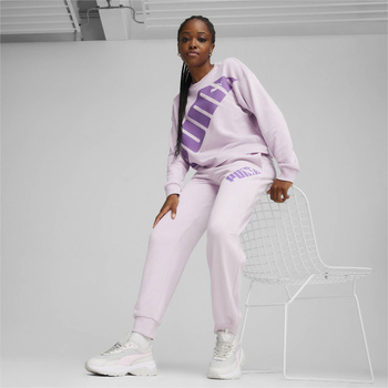 Spodnie dresowe damskie Puma POWER TR fioletowe 67789560