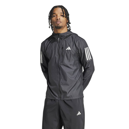 Kurtka z kapturem męska adidas OWN THE RUN czarna IN1483