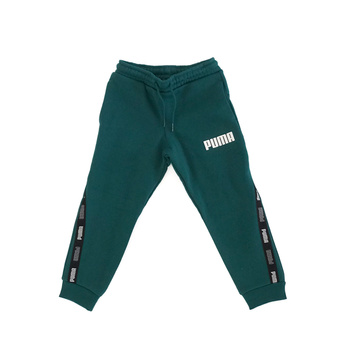 Spodnie dresowe chłopięce Puma Tape zielone 67407413