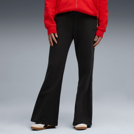 Spodnie dresowe damskie Puma HER COMFORT HW STRAIGHT FL czarne 63301001