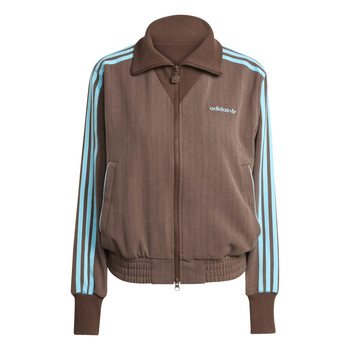 Bluza dresowa damska adidas TAILORED brązowa JX5311