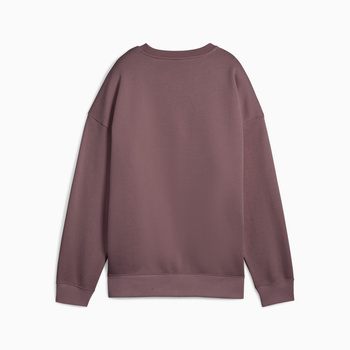 Bluza damska Puma ESS OVERSIZED CREW FL fioletowa 68540088