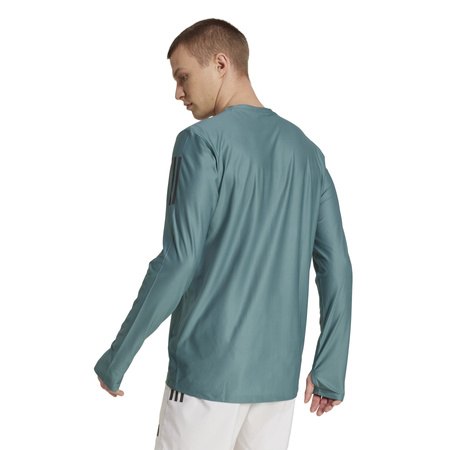 Longsleeve do biegania męski adidas OWN THE RUN turkusowy KC2208