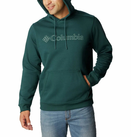 Bluza z kapturem męska Columbia CSC BASIC LOGO II zielona 1681664414