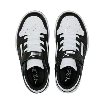 Buty sportowe dziecięce Puma REBOUND LAYUP LO SL V PS białe 37049216