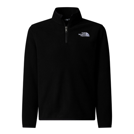 Polar dziecięcy The North Face GLACIER 1/4 ZIP czarny NF0A8CVGJK3