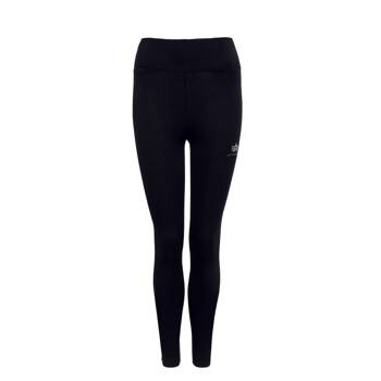 Legginsy damskie Alpha Industries BASIC SL FOIL PRINT czarne 116053FP-530