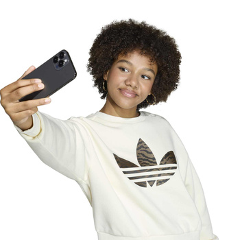 Bluza dziewczęca adidas BOXY beżowa KD3258