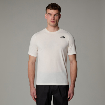 Koszulka treningowa męska The North Face FOUNDATION MOUNTAINS beżowa NF0A8BQWQLI