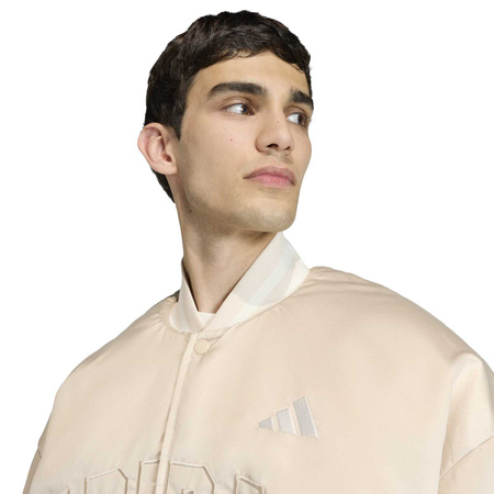 Kurtka bomberka męska adidas STADIUM beżowa KE6211