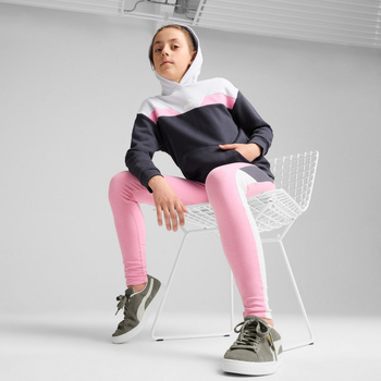 Bluza z kapturem dziewczęca Puma POWER FL szara 68178869
