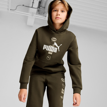 Bluza z kapturem chłopięca Puma POWER GRAPHIC FL zielona 68185970