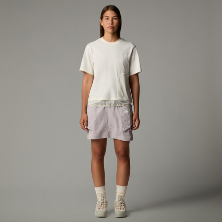 Koszulka damska The North Face FABRIC MIX S/S beżowa NF0A8CMAQLI