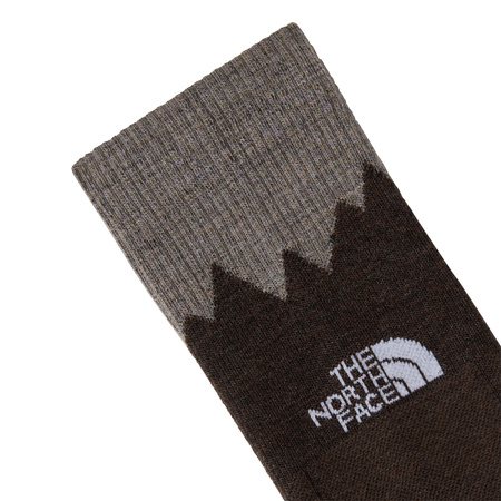 Skarpety trekkingowe unisex The North Face MOUNTAIN HIKING CREW brązowe NF0A8EGQFUC