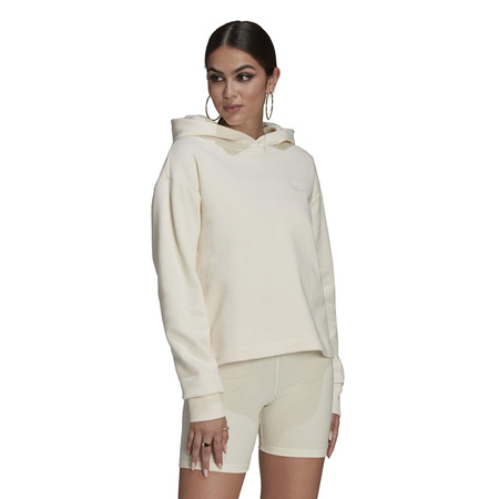 Bluza z kapturem damska adidas Cropped beżowa HE6885