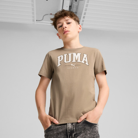 Koszulka chłopięca Puma SQUAD BIG GRAPHIC beżowa 68277267