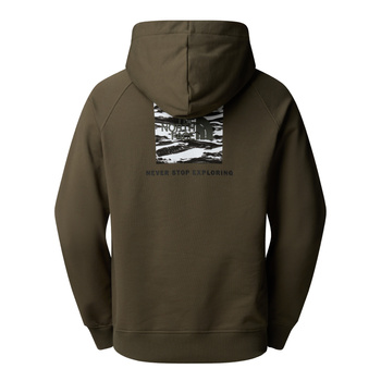 Koszulka męska The North Face BOX NSE EDGR OF LIGHT INFILL RAGLAN zielona NF0A8E3KFA4