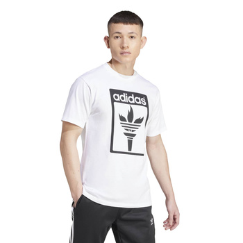 Koszulka męska adidas TREFOIL TORCH biała JJ1218