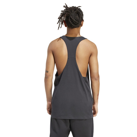 Tank top treningowy męski adidas POWER STRINGER czarny JV5139