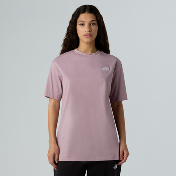 Koszulka damska The North Face ESSENTIAL OVERSIZED fioletowa NF0A87NQD2Q