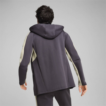 Bluza z kapturem męska Puma EVOSTRIPE FZ DK szara 68170069